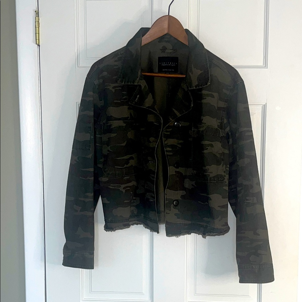 Sanctuary Camouflage Cropped Jacket